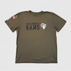 Men's Los Angeles Rams Nike Olive Salute to Service Legend Team T-Shirt Large